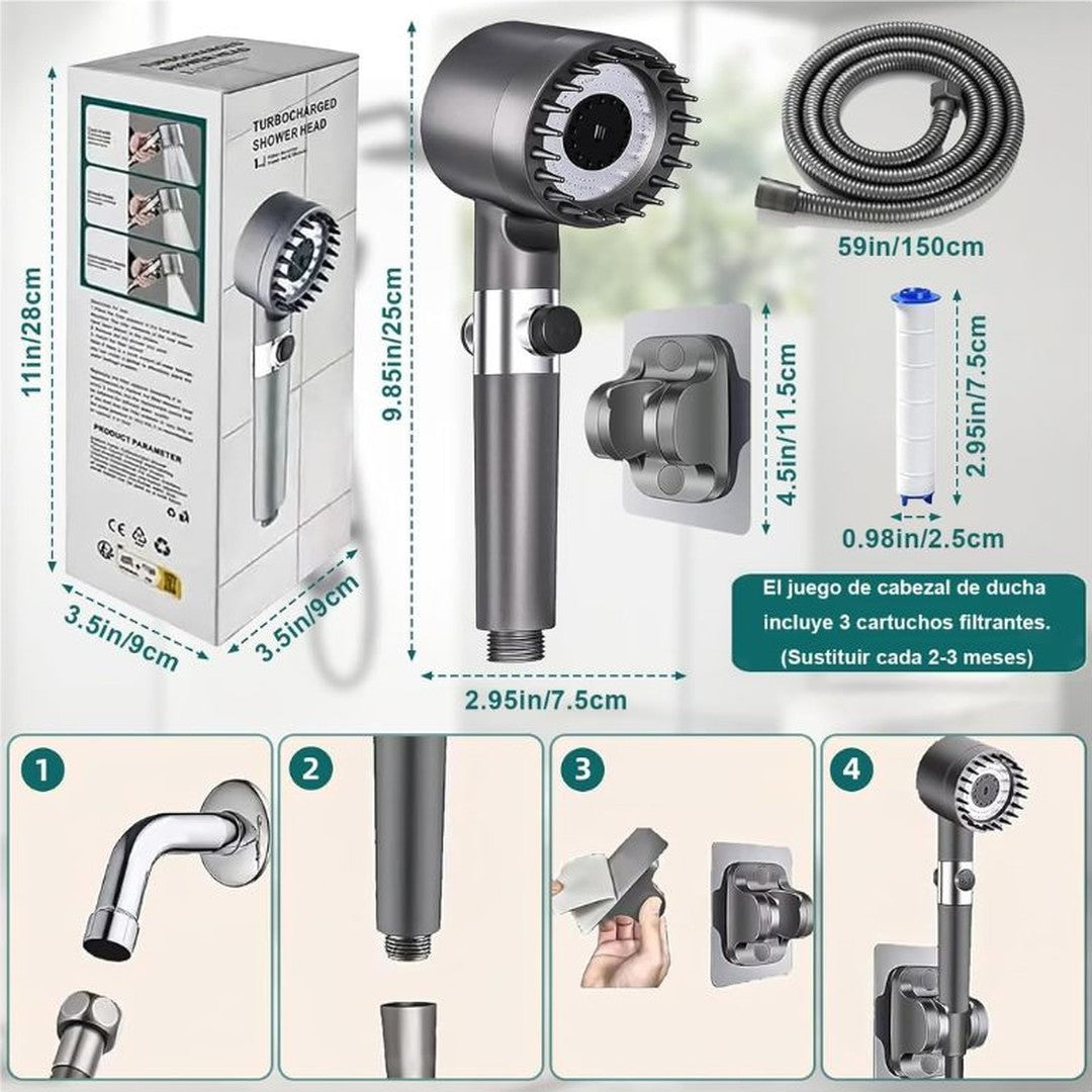 Medidas, contenido del kit e instalación en 4 pasos